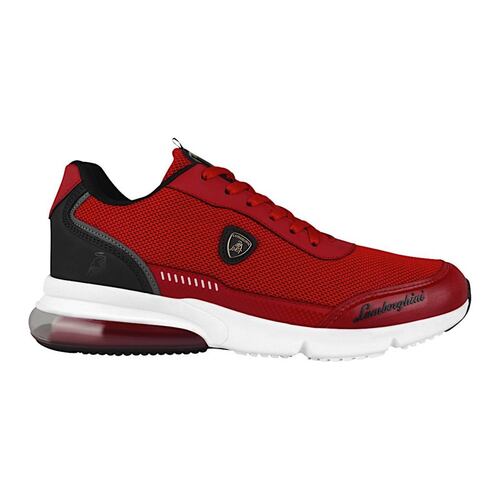 TENIS CABALLERO LAMBORGHINI 5065 TEXTIL ROJO