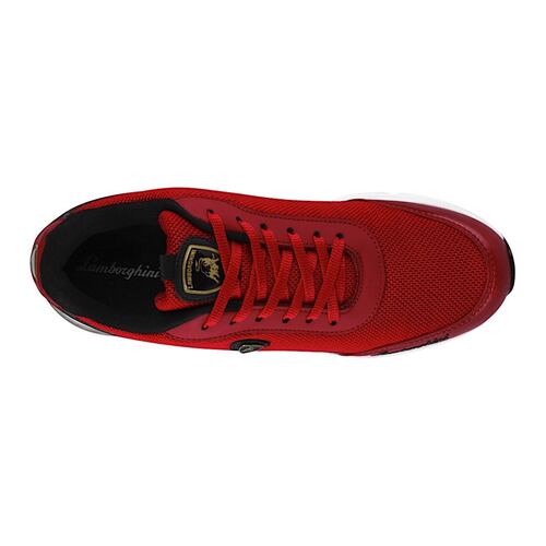 TENIS CABALLERO LAMBORGHINI 5065 TEXTIL ROJO