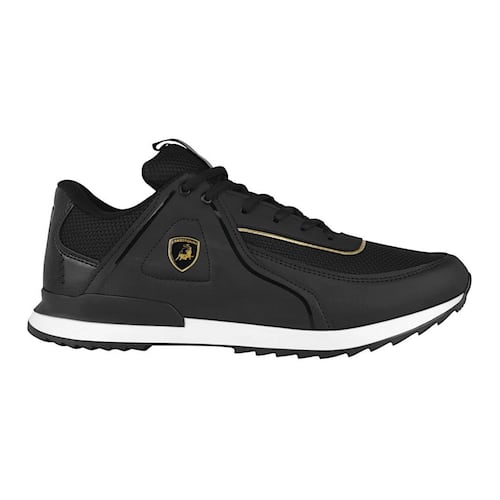 TENIS CABALLERO LAMBORGHINI 3600 TEXTIL NEGRO