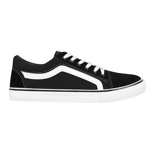 TENIS CABALLERO CASUALES TORRENTE AB300201-1 TEXTIL NEGRO