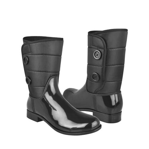 Botas para lluvia Green Box  para mujer sintetico negro  MX9205