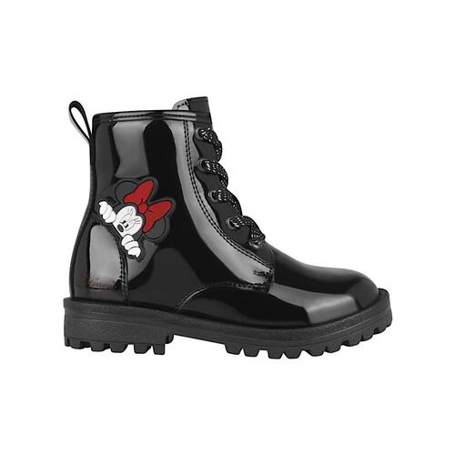 BOTINES NIÑA MINNIE MOUSE 325001 CHAROL NEGRO