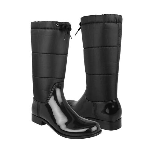 Botas para lluvia Elega Confort para mujer sintético negro MX9201