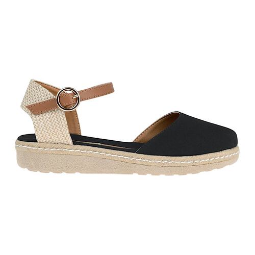 ALPARGATAS DAMA STYLO 5263 TEXTIL NEGRO