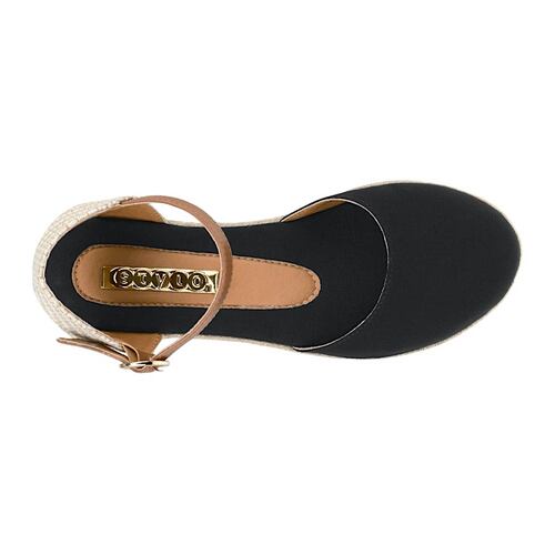 ALPARGATAS DAMA STYLO 5263 TEXTIL NEGRO