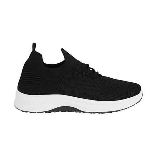 TENIS CASUALES DAMA VIA URBANA H6662202 TEXTIL NEGRO