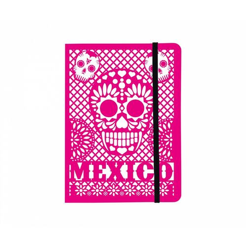 Libreta de Bolsillo Papel Picado Calavera México 