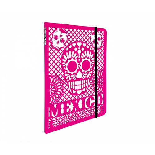 Libreta de Bolsillo Papel Picado Calavera México 