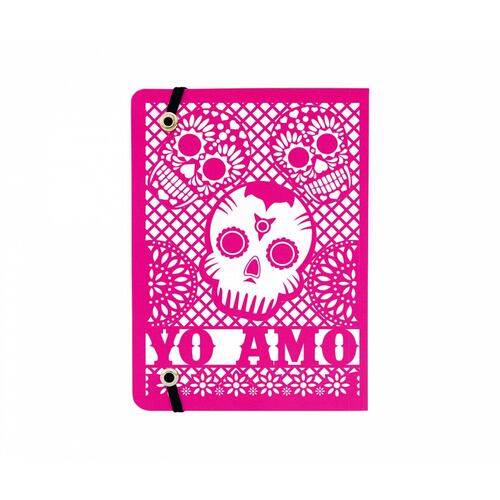 Libreta de Bolsillo Papel Picado Calavera México 