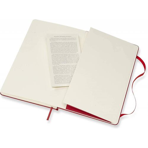 Libreta Moleskine Pasta Dura Rojo Hoja Punteada 