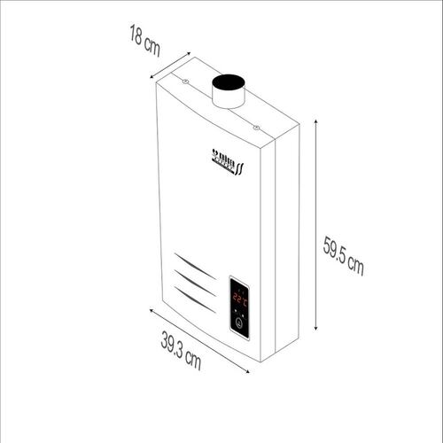 Calentador Boiler Instantáneo Modulante 20 Lts Gas Natural Silver 
