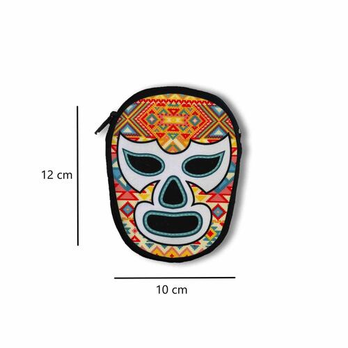 Monedero Diseño Máscara Lucha Libre Otomí 