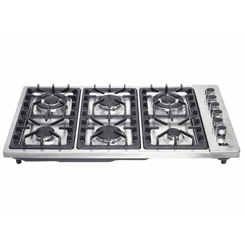 Parrilla a Gas LP/Nat Acero Inoxidable DISA Home 6 Quemadores PAEM-6
