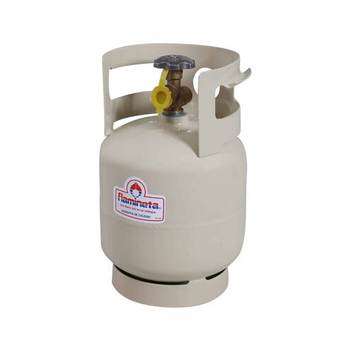 Mini cilindro fl-tan-c0002 para gas lp 2kg portatil flamineta 