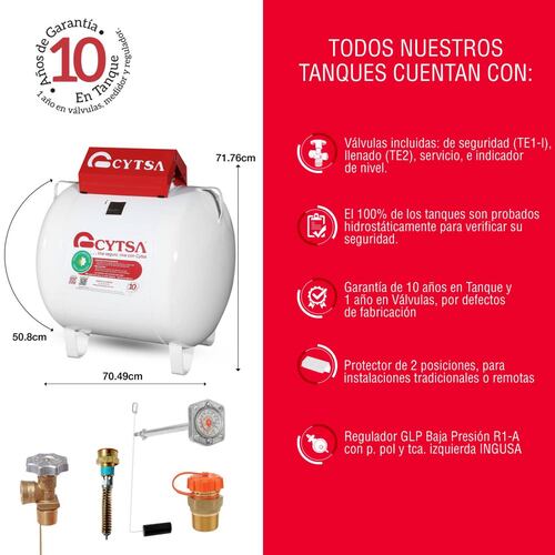 Tanque estacionario cytsa 120 l 
