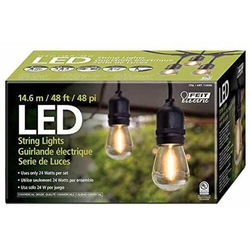 Luces en serie Feit decorativas jardin exterioor 24 LED