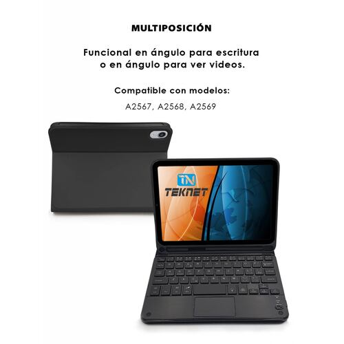 Teclado Teknet Funda Bluetooth Para iPad Mini 7 Mini 6 2021 83