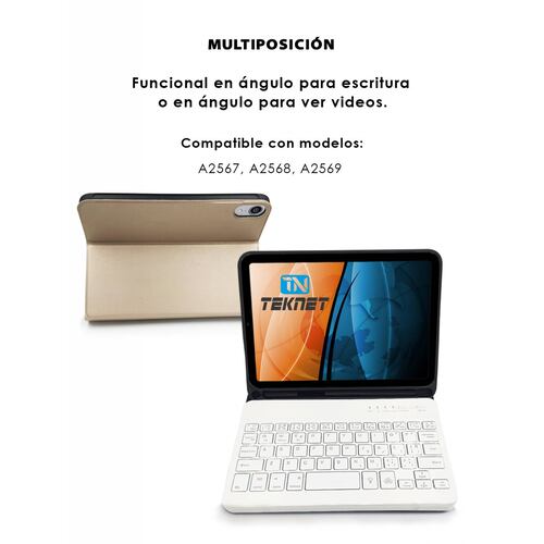Teclado Teknet Funda Bluetooth Para iPad Mini 7 Mini 6 2021 83
