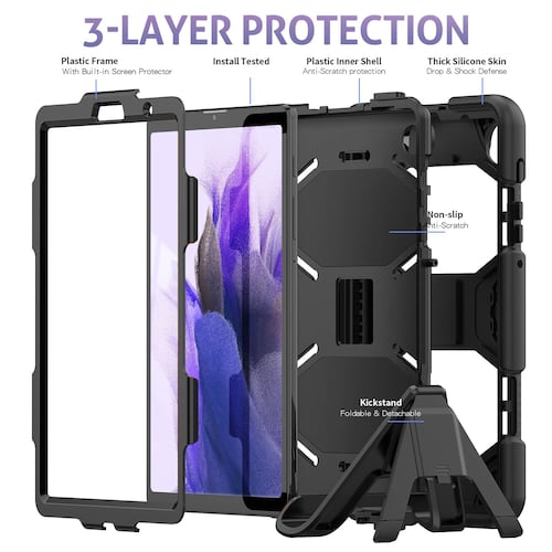 Teknet Funda Case Samsung Tab A7 Lite T220 Mica y Soporte