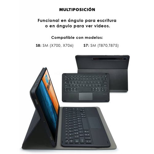 Funda Teclado TouchPad Para Samsung Galaxy Tab S7 T870