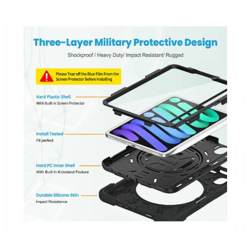 Teknet Funda Correa para iPad Mini 7 Mini 6 Mica Flexible 83