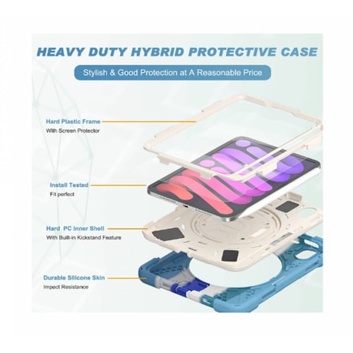 Teknet Funda Correa para iPad Mini 7 Mini 6 Mica Flexible 83