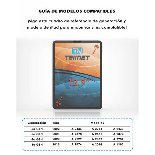 Protector pantalla mate para iPad Pro 129 Dibujo Paper 2Pack