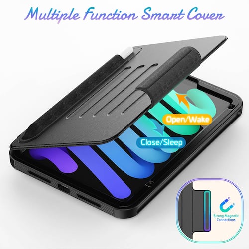 Funda Teknet para iPad Mini 7 Mini 6 Soporte Magnético Pen