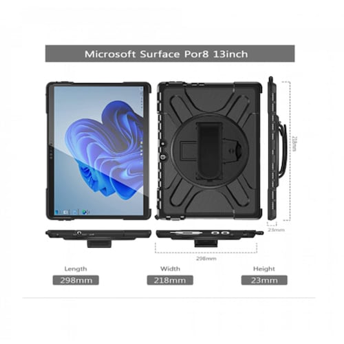 Funda Teknet para Microsoft Surface Pro 8  Uso Rudo 13 pulg