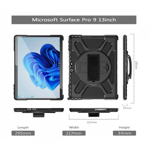 Funda Teknet para Microsoft Surface Pro 9 Uso Rudo 13 pulg