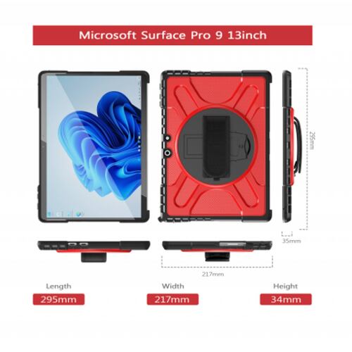 Funda Teknet para Microsoft Surface Pro 9 Uso Rudo 13 pulg