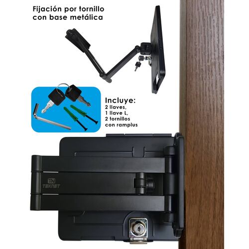 Base Pared Para Tablet Surface Go 3 Seguro Brazo Extensible