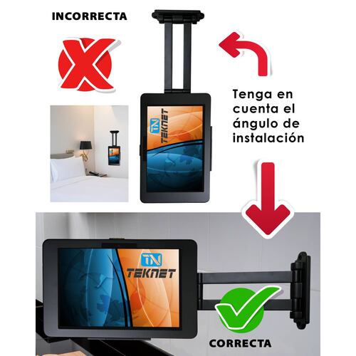 Base Pared Para Tablet Surface Go 3 Seguro Brazo Extensible