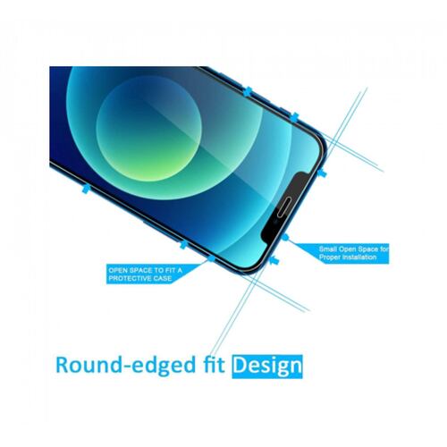 TEKNET Protector Pantalla para iPhone 12 Cristal Templado