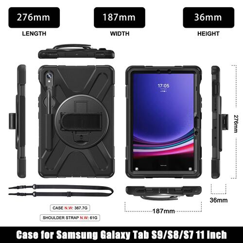 Teknet Funda Correa Samsung Galaxy Tab S9 X710 11 Pulg  S9 FE S10 FE