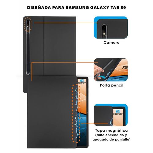 Funda Magnetica para Samsung Tab S9 X710 11 Pulg  S9 FE S10 FE 