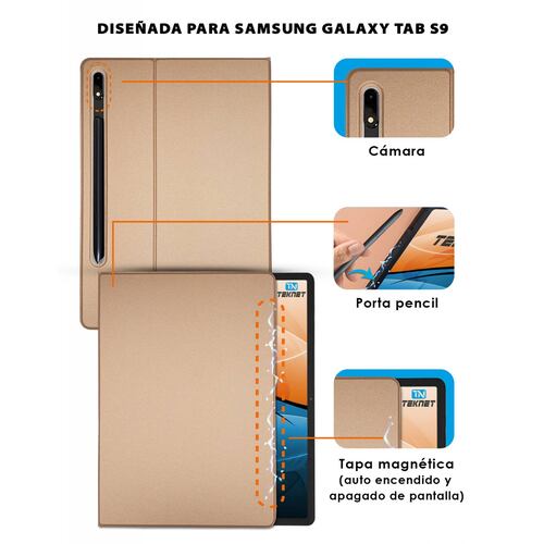 Funda Magnetica para Samsung Tab S9 X710 11 Pulg  S9 FE S10 FE 