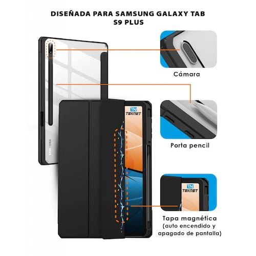 Funda Delgada Clear para Samsung Galaxy Tab S9+ plus X810 S9 FE+
