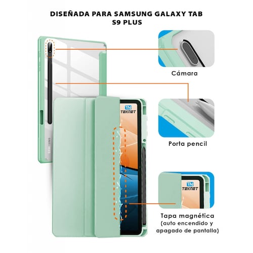 Funda Delgada Clear para Samsung Galaxy Tab S9+ plus X810 S9 FE+
