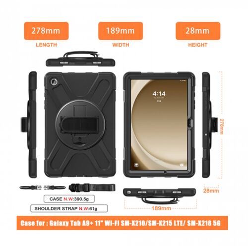 Teknet Funda Correa Samsung Galaxy Tab A9 Plus 11 Pulg  X210