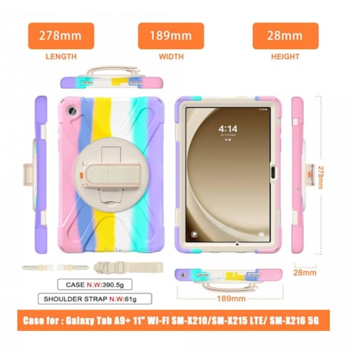 Teknet Funda Correa Samsung Galaxy Tab A9 Plus 11 Pulg  X210