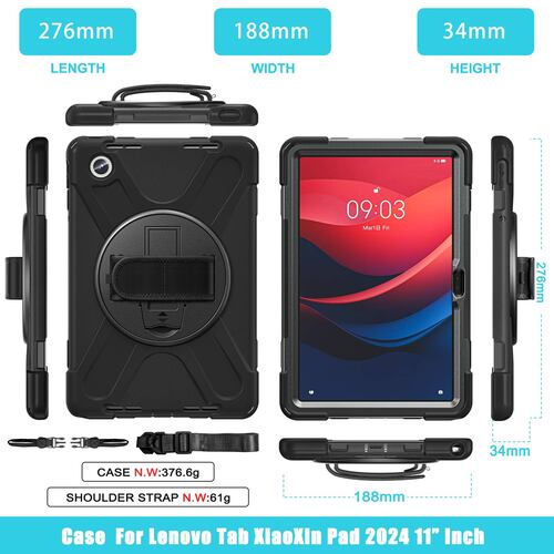 Teknet Funda para Lenovo Tab M11 TB330 de 11 Pulg  Uso Rudo correa