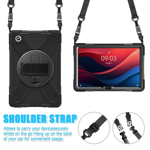 Teknet Funda para Lenovo Tab M11 TB330 de 11 Pulg  Uso Rudo correa