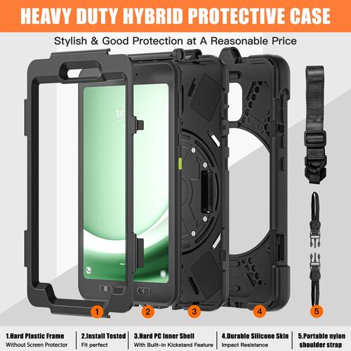 Funda Teknet Correa Para Samsung Galaxy Tab Active 5 Rudo