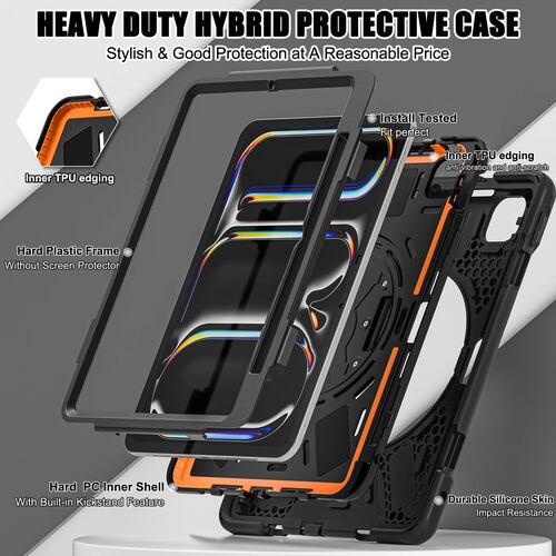 TEKNET Funda Case Para iPad Pro 11 M4 2024 Uso Rudo