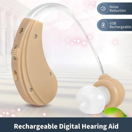 Dispositivo Auditivo Tipo BTE Sordo, MXHDG-001-1, 1 Pza, Beige, 320-4500MHz, ± 4dB 130, Carga USB, 1,4V, Plástico ABS,, HeadDigital
