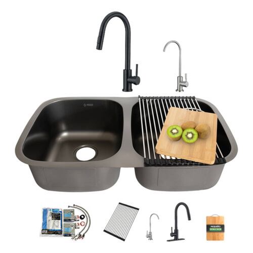 Fregadero de Cocina (Submontar) con Kit de Instalación y Regalos.