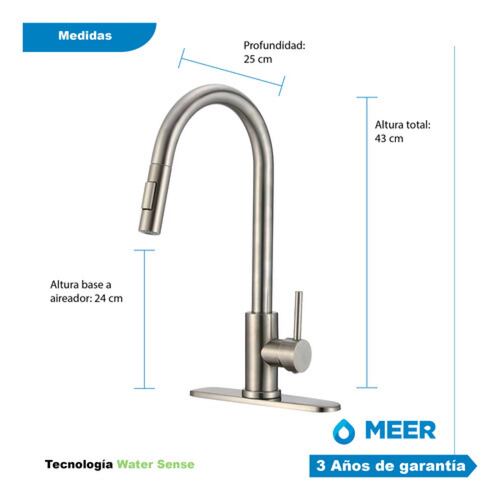 Fregadero de Cocina con Mezcladora de Acero Inoxidable y Kit de Instalación CNX