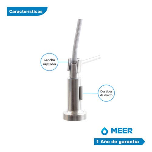 Kit de Tarja Sencilla en Acero Inoxidable con Mezcladora Monomando y Contracanasta.