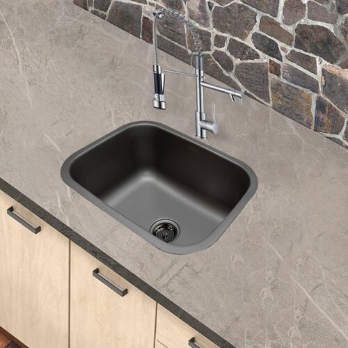 Tarja Sencilla Con Mezcladora Para Cocina De Acero Inoxidable Premium